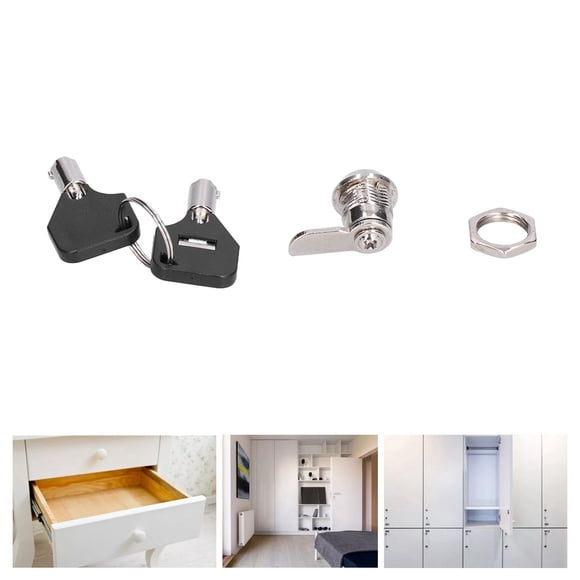 Cergrey File Cabinet Locks Furniture Cam Locks With Keys For Vending Machines Computers Closet Doors,Drawer Lock,Cabinet Cam Lock