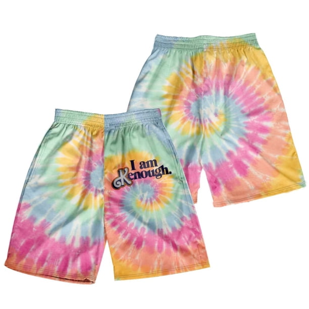 I Am Kenough-pantalones cortos con estampado 3D Tie Dye para hombre, ropa de calle informal a la moda, pantalones cortos de playa, ropa deportiva masculina Fivean unisex