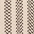 thumbnail image 3 of 1.1' x 1.4' White and Brown Traditional Area Throw Rug Sample, 3 of 6