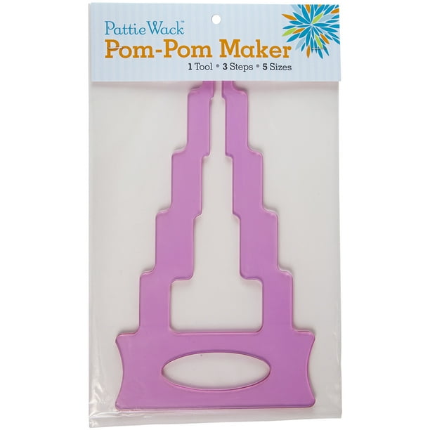 Pattiewack Pom-Pom Maker 11.75 "x6.5" -Fait 5 Tailles: 1", 2", 3", 4" & 5"