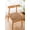 Coffee, variant on Pakyozj Chair Cushions for Dining Chairs, Thick Seat Cushions for Kitchen Chairs, D-Shaped Chair Pads, Ties and Non Slip Backing, 17" x 18"