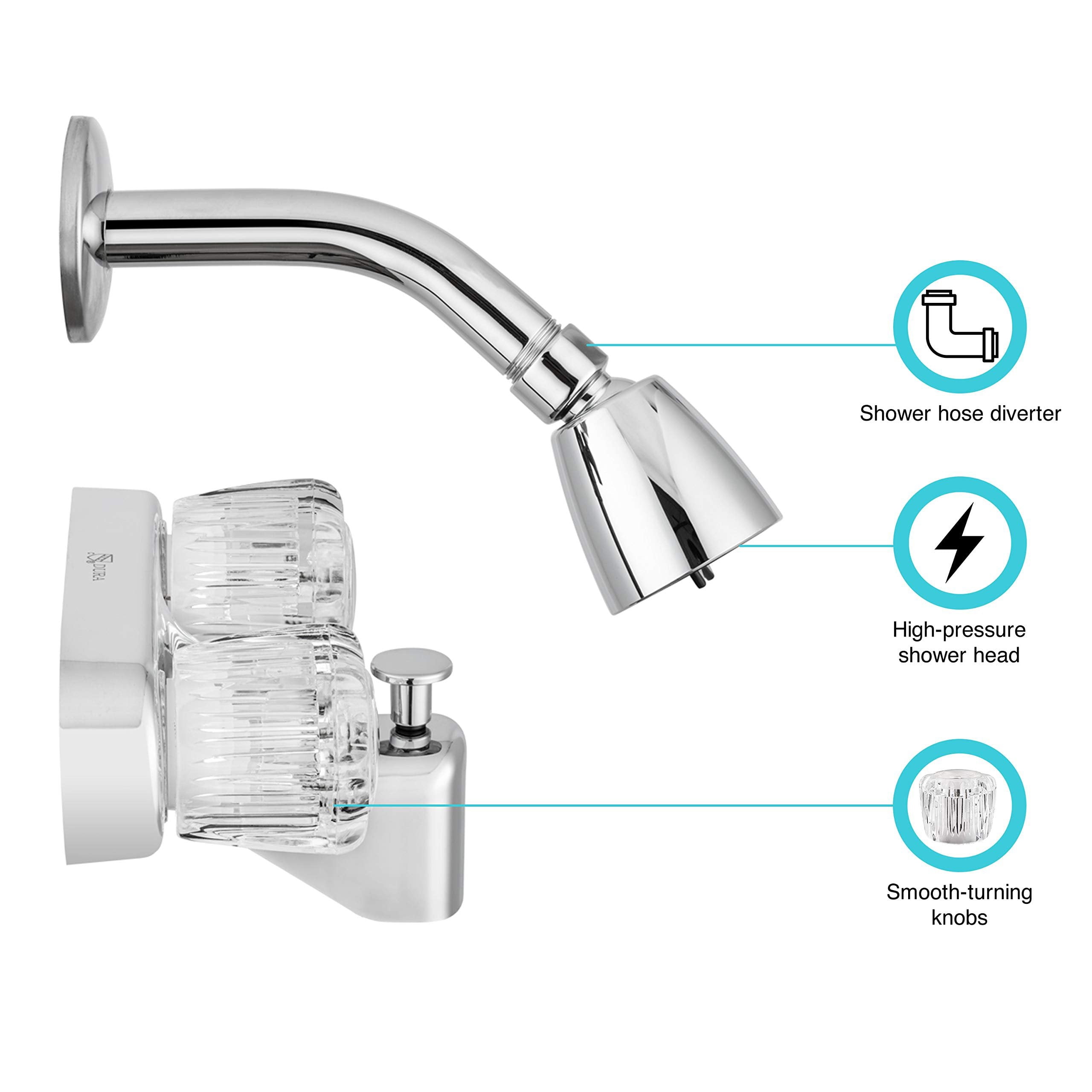 Dura Faucet DFSA910ACP Bath Tub & Shower