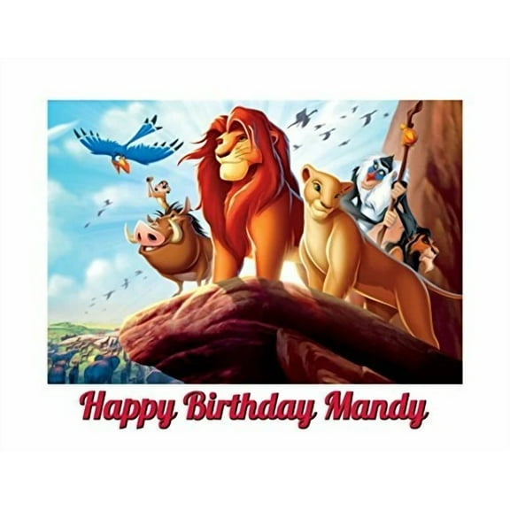 Lion Kingedible Photo Cake Topper
