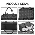 thumbnail image 4 of Large Capacity Tote Bag,Black Gothic Cat Butterfly Rainbow Pattern Handbag Fashion Luxury Tote Bag,15.7"x13"x 5.1" Inches,Laptop Compatible, 4 of 6