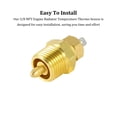 thumbnail image 4 of Transemion 3/8 NPT Engine Radiator Temperature Thermo Sensor Temperature Switch Switch Thermostat Temperature Switch Durable 1Set, 4 of 6