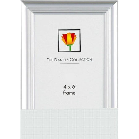 dennis daniels s0104p 4 x 6 in. steel contour platinum frame