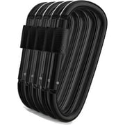 Gold lion Gear Aluminum Carabiner w/ Lock 3 Inch | D Shape Heavy Duty Buckle | Small Carabiner Clip, Key Ring, Backpack Clip