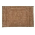 thumbnail image 2 of Home Décor Inc. Naples Collection Microfiber Bathmat – 20" x 30", Brown, Soft and Absorbent Bathroom Rug, 2 of 3