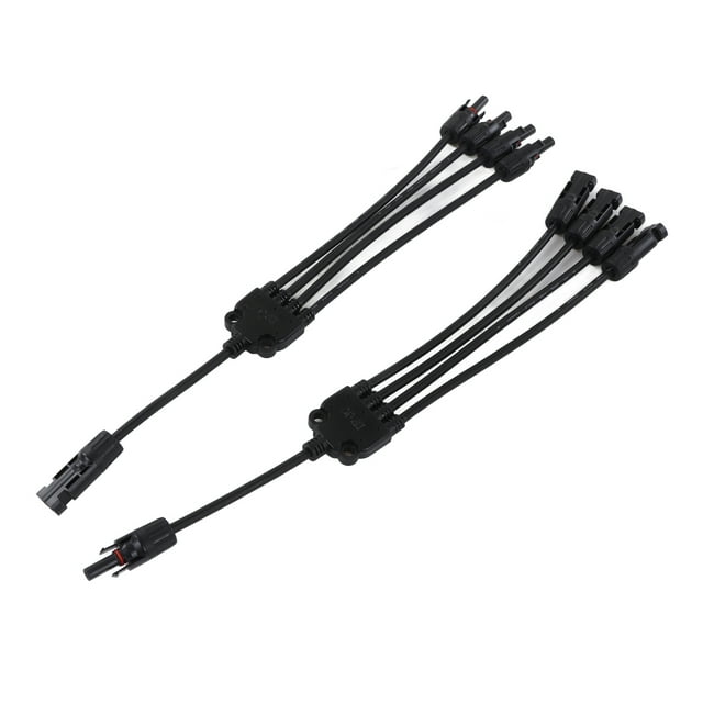 Solar Connector, Y Branch Adapter Wide Compatibility PPO PVC For Outdoor Y5,Y4,Y3
