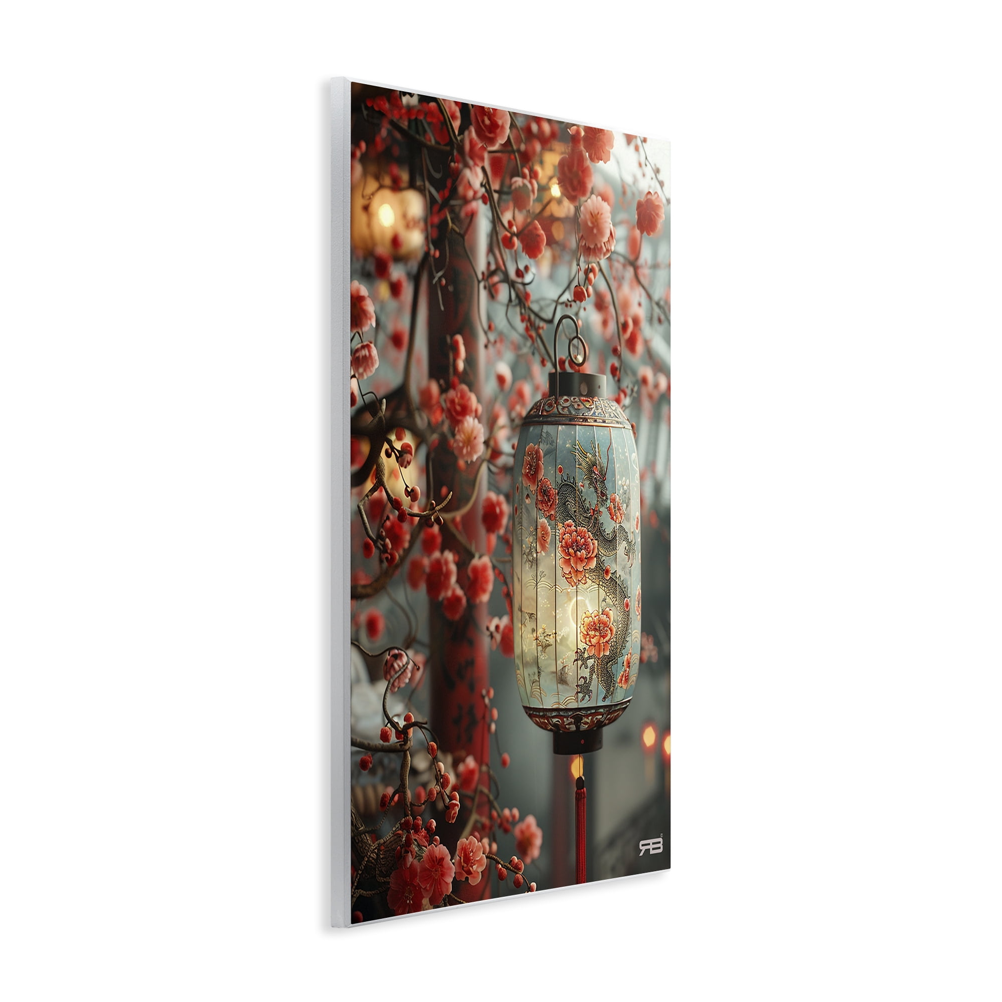 Stupell Industries Florals with Asian Motif Botanical & Floral Painting Unframed Art Print Wall Art, 10 x 15