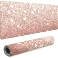 thumbnail image 2 of Rose Gold Glitter Desk Mat, Desk Accessory, Cute Workspace, Trendy Workspace, Trendy, 35.4x15.7in Large Gaming Mouse Pad, Cute Desk Topper, Pretty Desk Pad, 2 of 6