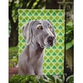 thumbnail image 3 of LH9206GF Weimaraner Drapeau Portrait Trèfle de la Saint-Patrick - Taille Jardin, 3 of 3