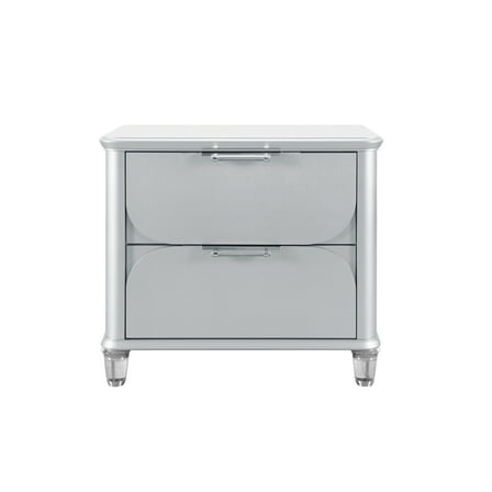 Newboti Furniture Laura Silver Nightstand 65118