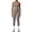Solid Color Grey, variant on PISONIC Womens Workout Sets Two Piece Spaghetti Straps Tank Top Matching High Waist Leggings Gym Work Out Outfits with Pockets
