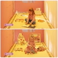 thumbnail image 6 of Twin Size Loft Bed with Desk & 6 Drawers, Metal Loft Bed with LED Lights, Stuffed Animal Cage, Safety Guardrail, Play Zone, No Box Spring Needed, Pink, 6 of 7