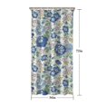 thumbnail image 5 of Pioneer Flower Floral Print Pattern Shower Curtain 36"x72" ,Bathroom Decorative Shower Curtains Set with 12 Hooks,Modern Waterproof Washable Shower Curtain, 5 of 6