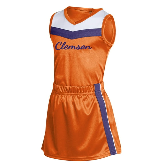 Girls Infant Russell Athletic Orange Clemson Tigers 3-Piece Cheer Set