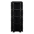 thumbnail image 3 of SESSLIFE Corner Storage Cabinet, 72" Kitchen Pantry Cabinet with 8 Doors, Farmhouse 4-Tier Pantry Cabinet for Bathroom, Living room, Kitchen, Freestanding Wooden Storage Organizer, Black, 3 of 8