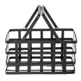 thumbnail image 4 of HUBERT® Black Metal Tobacco Basket with Handles - 12"L x 7 3/4"W x 6"H, 4 of 6