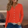 thumbnail image 6 of Women's Henley Neck Long Sleeve Shirt, Casual Button-Down Blouse with Floral Print - Summer Lightweight Tops, 6 of 6