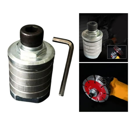 

Angle to Grooving Machine Adapter Includes Hexagonal Wrench Accs Easy to Install Polishing Tool Durable Parts for Grinding Machine M14