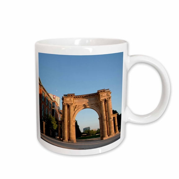 3drose, Usa, Ohio, Columbus, Union Station Arch - Us36 Twe0016 - E. O. Reed, 15oz Mug