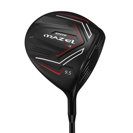 MAZEL A12 Colour Black Aluminum Golf Driver 9.5°/10.5°,Men’s Driver, 45.5" Graphite Shaft Stiff/Regular, Large Sweet Spot for Forgiveness & Distance