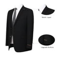 thumbnail image 3 of P&L Men's Slim Fit Suit 2 Piece Business Wedding Prom Tux Blazer & Pants, 3 of 5