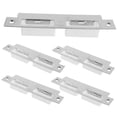 thumbnail image 4 of COMPUKAS 5Pcs Silver Rectangular Deadbolt Strike Plate for Front Doors Security Enhancement 13x0.787x0.629in, 4 of 8
