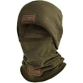 thumbnail image 1 of Polar Fleece Full-Face Hood, Face Cover, Ski Hood, Wind-Resistant Cycling Hood, Full-Coverage Mask.,Green, 1 of 7