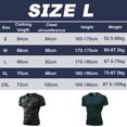 thumbnail image 2 of Paquete de 2 camisetas de compresión de manga corta Cool Dry para hombre, camisetas deportivas de capa base, camiseta de entrenamiento atlético, verde oscuro, negro camuflaje, 2 of 5