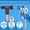 thumbnail image 2 of 8 Pieces Paint Sprayer Tips Reversible Spray Tip Airless Spray Nozzles Tips Airless Sprayer Spraying Machine Parts, 2 of 7
