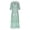 Green, variant on Patlollav Dresses For Womens Spring And Summer V Neck Three Quarter Sleeve Print Dress