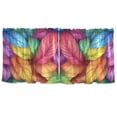 thumbnail image 7 of Yayeee Kitchen Curtains Tier Set of 2 Light Filtering 57"x36" Over Sink Window Panels, Vibrant Leaves Pattern, 7 of 7