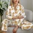 thumbnail image 6 of Uemuo Labrador Retriever Dog Pattern Womens Pajama Sets,PJ Set for Women,Pajamas for Women Logo,Long Sleeve Pajama Set for Women,Soft Long Sleeve Top With Pants-Large, 6 of 9