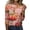 Purple Pink #148, variant on Halloween Shirts Women Funny 3/4 Sleeve Pullover Horror Castle Witch Printed Tops Spooky Crew Neck T Shirts Holiday Three Quarter Length Blouses, 4XL