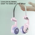 thumbnail image 5 of MF086 5 Speeds Adjustable Silent Summer Cooling Metal Neckband Hanging Fan - White+Grey, 5 of 7