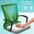 thumbnail image 6 of Furmax Office Chair Mid Back Swivel Lumbar Support Desk Chair, Height Adjustable Computer Ergonomic Mesh Chair with Armrest, Green, 6 of 8