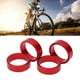 thumbnail image 1 of Espaciadores de vástago de manillar de bicicleta, 4 piezas Espaciadores de vástago de horquilla delantera de bicicleta de aleación de aluminio Separadores de auriculares de vástago de bicicleta E, 1 of 14