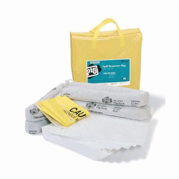 Pig Spill Kit, Oil-Based Liquids, Yellow KIT420