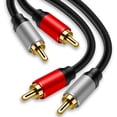 thumbnail image 1 of Cable de audio estéreo Tan QY 2RCA macho a 2RCA macho de 1 m, 1 of 7