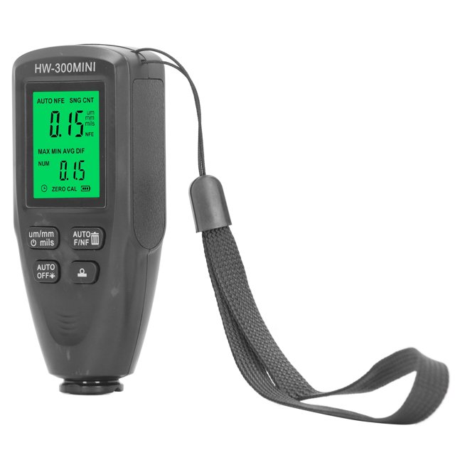 Coating Thickness Meter, Backlight Display Digital Coating Gauge 0-2000um For Automotive Fields Red,Black,White
