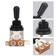 thumbnail image 2 of 3 Way Switch, Metal Toggle Switch for Electric Guitar, Black, Replacement Part for LP Style Guitars,, 2 of 9