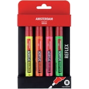 Amsterdam 4mm Acrylic Marker Set 4/Pkg-Reflex