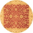 thumbnail image 1 of Ahgly Company Indoor Round Oriental Brown Traditional Area Rugs, 8' Round, 1 of 4