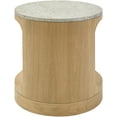 thumbnail image 4 of Mark&Day End Table - Jaremy Modern Beige/Brown Round End Tables for Living Room, Bedroom Night Stand Side Tables - Office & Home Decor Furniture (22" H x 20" W x 20" D), 4 of 4