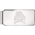 thumbnail image 1 of 10K White Gold 10Kw Logoart East Carolina University Money Clip (53 X 24) Made In United States 1w021ecu, 1 of 5