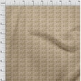 thumbnail image 4 of oneOone Silk Tabby Dark Beige Fabric Chritmas Snow Flakes Sewing Material Print Fabric By The Yard 42 Inch Wide, 4 of 4