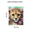 thumbnail image 3 of Sheronv cheetah flower digital art aesthetic canvas print home office wall decoration, fine art print wall painting, living room bedroom farmhouse bathroom decoration picture, 3 of 5