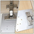 thumbnail image 4 of Miangastore Hinge Repair Bracket 2Pcs Stainless Steel for Repairing Shelves, 4 of 8